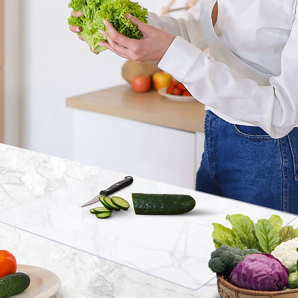 

Acrylic Cutting Board Non-Slip Transparent Kitchen Countertop for Safe Comfortable Chopping Slicing Cutting Board Clear