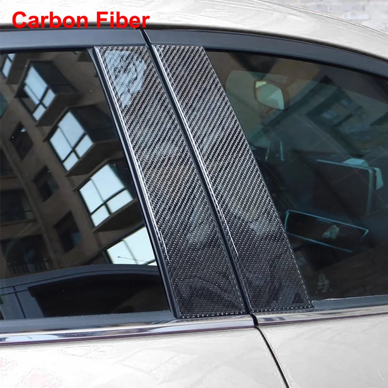 Car Door Pillar Cover Trim Sticker For Volkswagen VW Golf 5 MK5 GTI B C Pillar Posts Accsesories