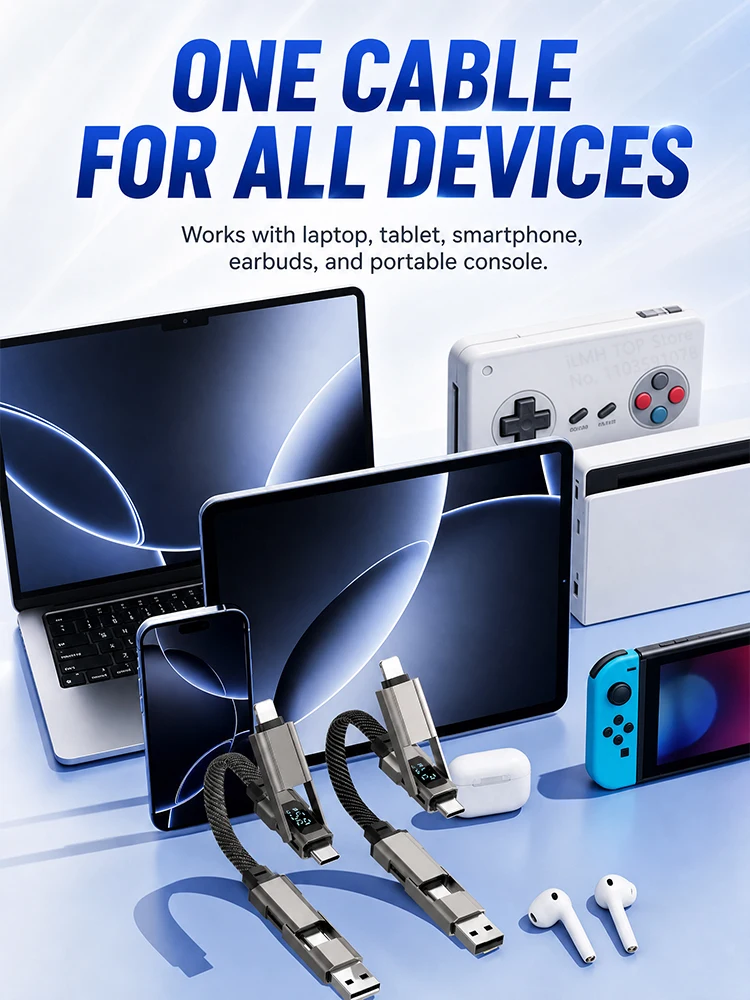 Cabo de Carregamento 4 em 1 Ao - Smart Home Package avaliação e preço
