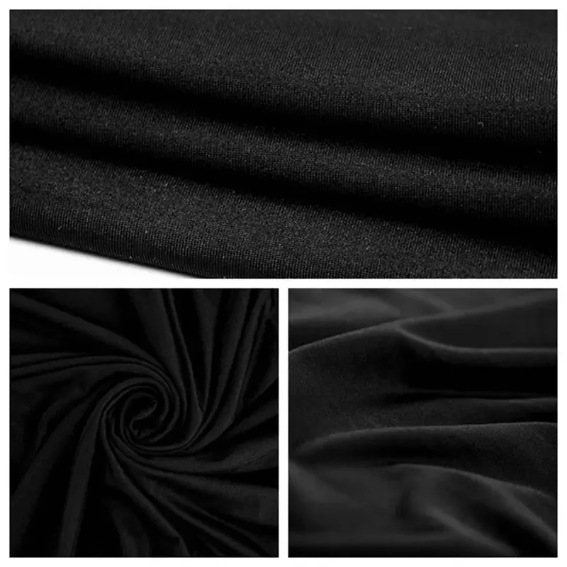 Spandex High Elastic Milk Silk Knit Fabric Jersey 4-Way Stretch Fabric For DIY Dancewear Sportswear Woman Dress By Half Meters