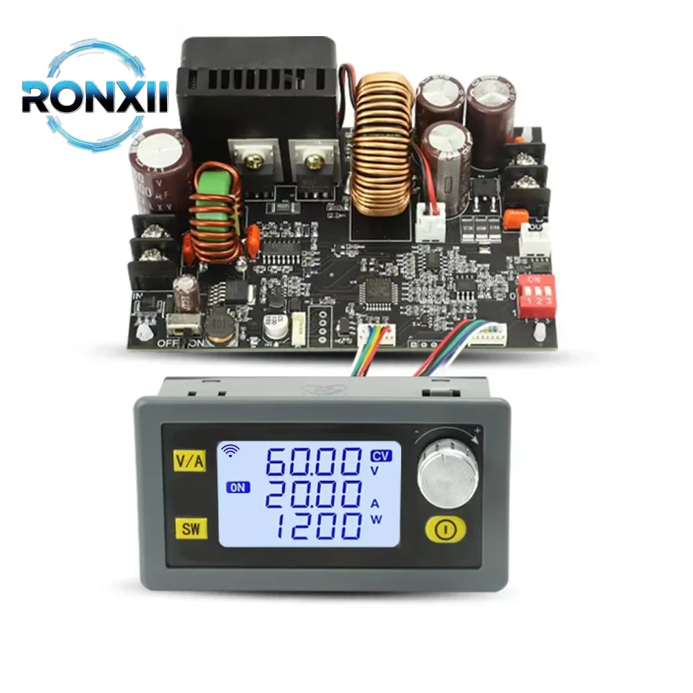 RONXII XY6020L 6-70V CNC Adjustable Stabilized Voltage Power Supply Constant Voltage Constant Current 20A/1200W Buck Module