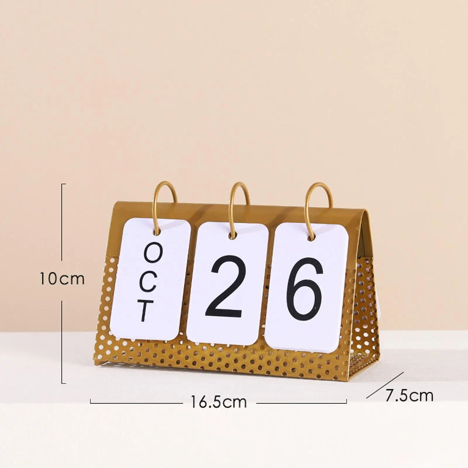 Imagem -06 - Desk Calendar With Iron Frame Home Ornamentos Decorativos Tabletop Decor