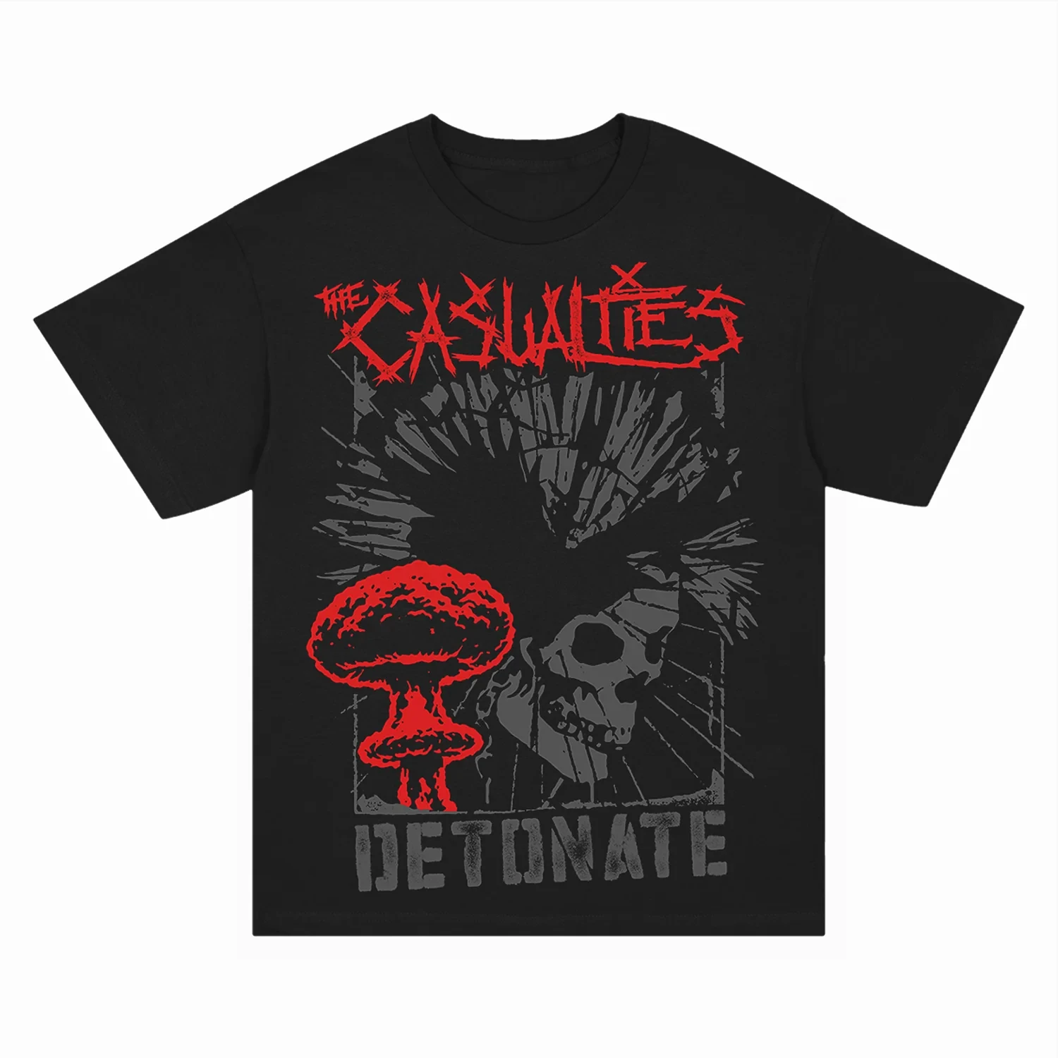 Hot Sale Limited Usa The Casualties‌ Band Graphic Mens Womens Cotton TShirt Streetwear Vintage Fashion Unisex Summer Casual Tee