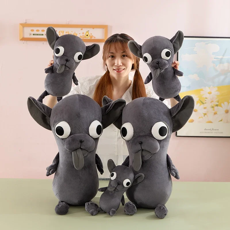 Nuovo 28-65 cm di Grandi Dimensioni Chihuahua Cucciolo di Cane Giocattolo Godgwawa Peluche Animali di Peluche Simulazione Cani Kawaii Divertente Regalo Di Compleanno