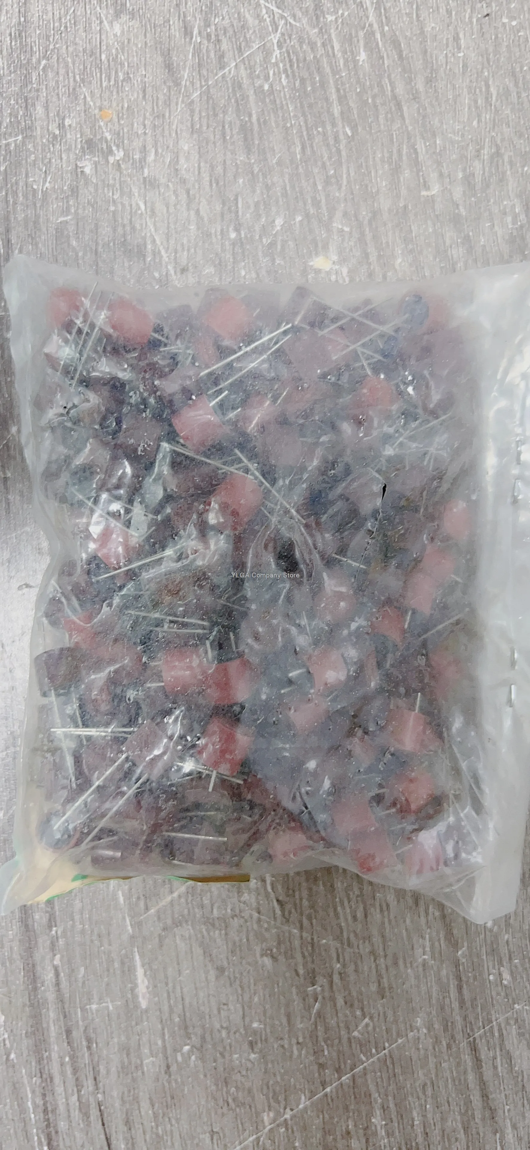 100g mixed safety tube package, scattered square and circular components, LCD slow break fuse, commonly used for maintenance