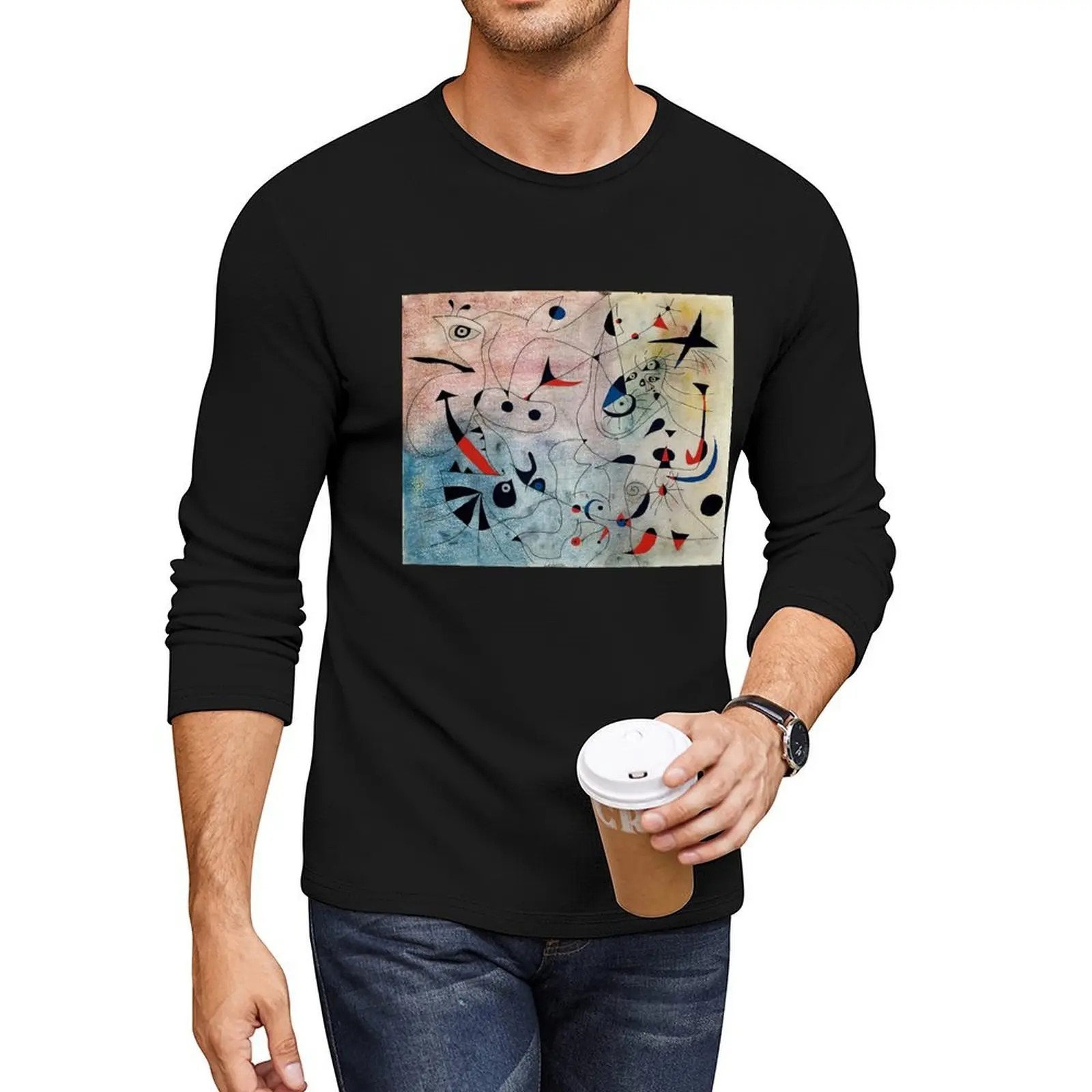 

Joan Miro Long T-Shirt Tee shirt graphic t shirts black t shirt tees black t-shirts for men