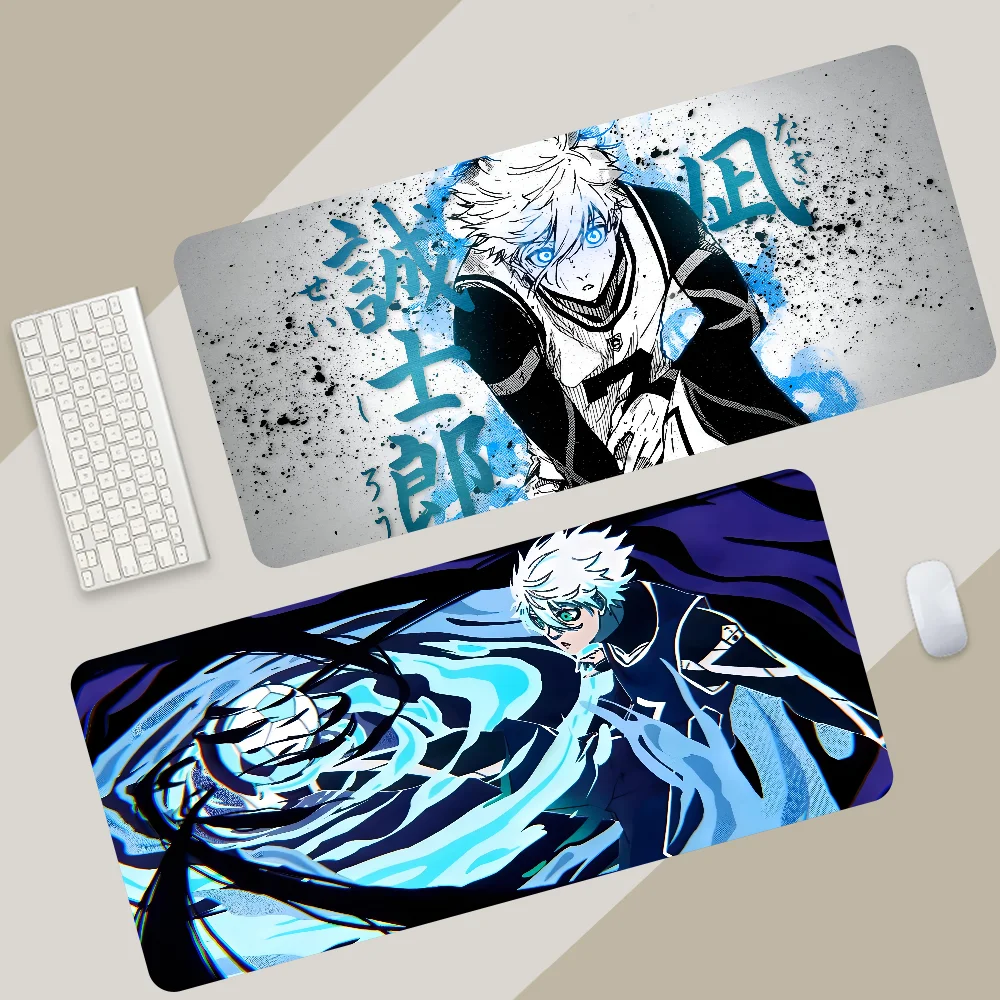 Japan Anime Blue Lock Nagi Seishiro Mousepad Mouse Mat Desk Mat With Pad Gaming Accessories Prime Gaming XXL Keyboard Pad Paddi