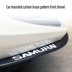 2.5m Universal Carbon Fiber Car Front Bumper Lip Collision Rubber Strip Protector Side Skirt Sticker Modification Decoration Ext
