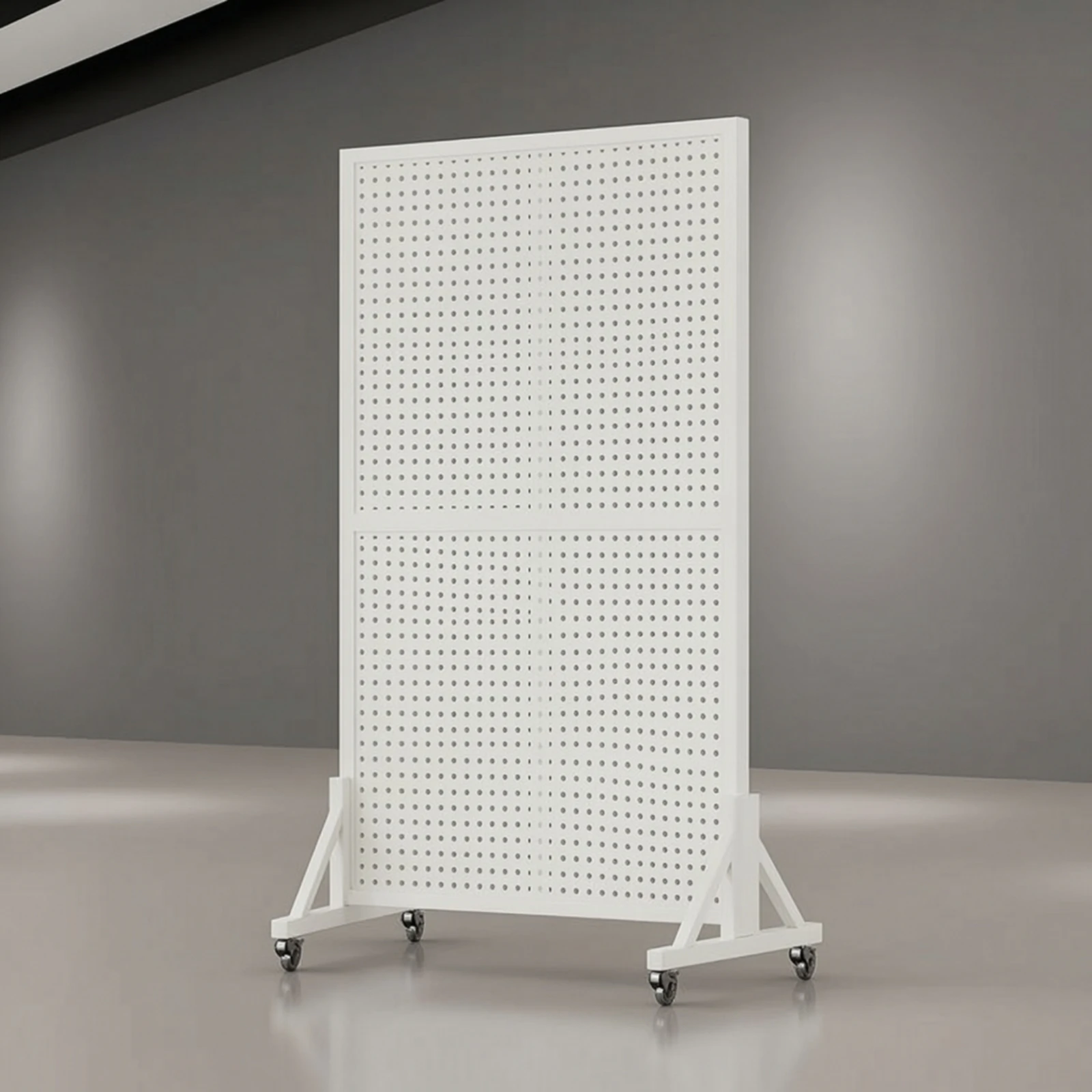 Mobile Pegboard Display Stand Double-Sided Pegboard Display Stand Heavy-Duty Versatile for Retailers, Retail Stores, Craft Fairs