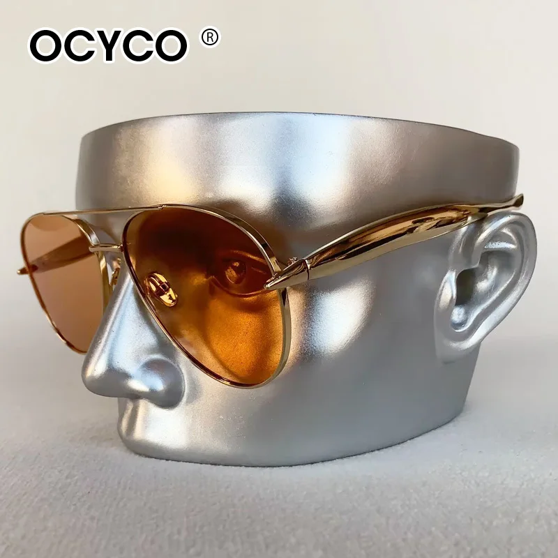 Neue Y2k Vintage Metall-Pilotensonnenbrille für Damen und Herren, Punk-Sonnenbrille, beliebte Outdoor-Fahrbrille, Luxusmarken-Designer-Sonnenbrille, UV400