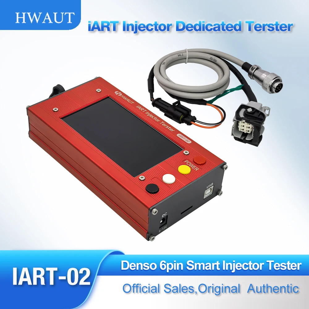 

HWAUT iART тестер топливных форсунок, диагностический инструмент для Denso, 6-контактные форсунки, комплект для тестирования индуктивности и сопротивления давления, новый