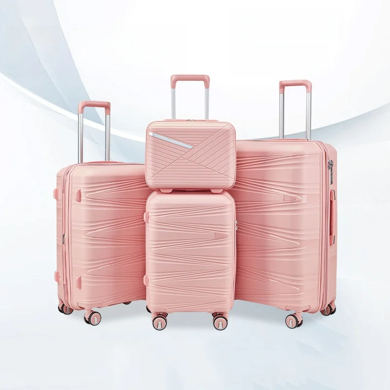 28-inch-large-capacity-pp-material-travel-suitcase-with-password-lock-and-four-wheel-rotation-suitable-for-air-travel