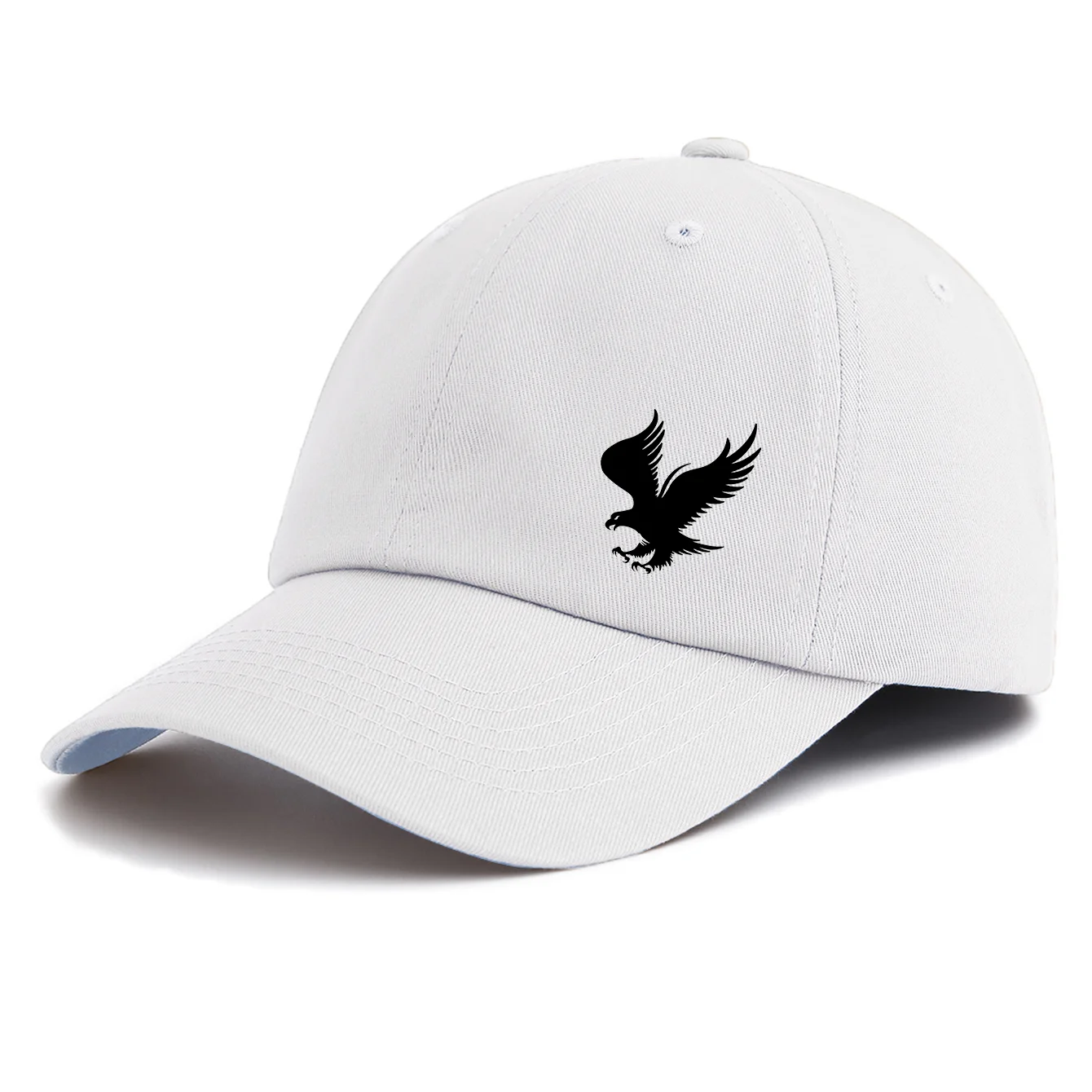 1pc EAGLE Print Baseball Cap for Adults,Minimalist Retro Style Casual Soft Adjustable Dad Hat,Perfect As Gift
