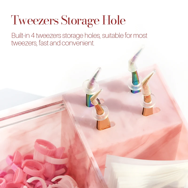 Acryl Materiaal Opbergdoos Multifunctionele Wimper Extensie Benodigdheden Accessoires Organizer Wimper Make-Up Tools