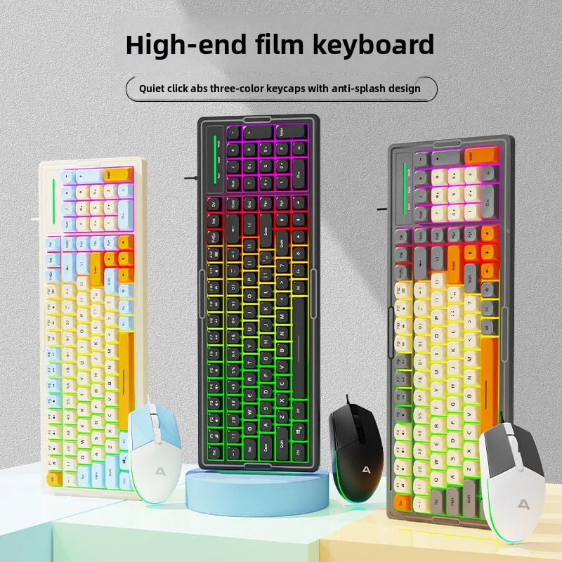 

Screen Keyboard Mouse Kit Bluetooth Keyboard With Mouse Gaming,Electronic Screen, Multi-Device Connection