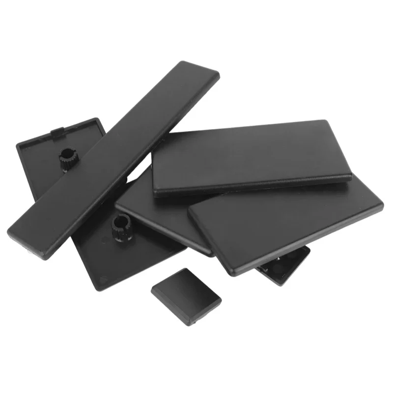 Black/gray Plastic Faceplate Cap 20 ~ 100 End Cap Cover Plate Black For Eu/gb Aluminum Profile
