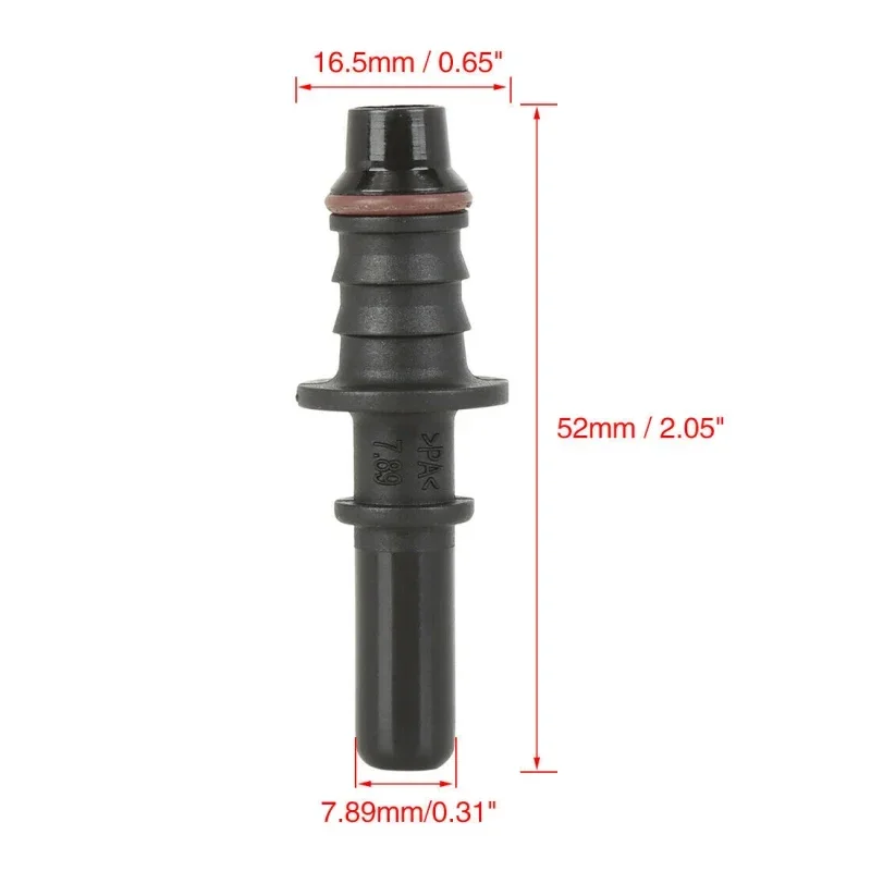 Car Fuel Line Coupler Hose Quick Connect ID8 7.89 9.89 11.8 Rubber Nylon Oil Line Pipe Adapter Disconnect Release Hose Connector