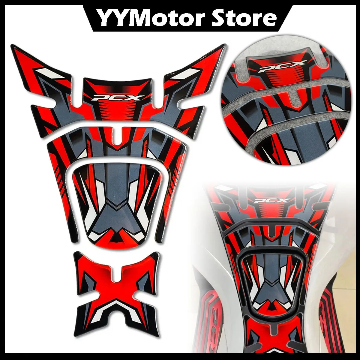 

3D полимерный гель, защитная накладка на топливный бак для мотоцикла, скутера, аксессуары для бензобака, наклейки для PCX 125 150 PCX 125 PCX 150