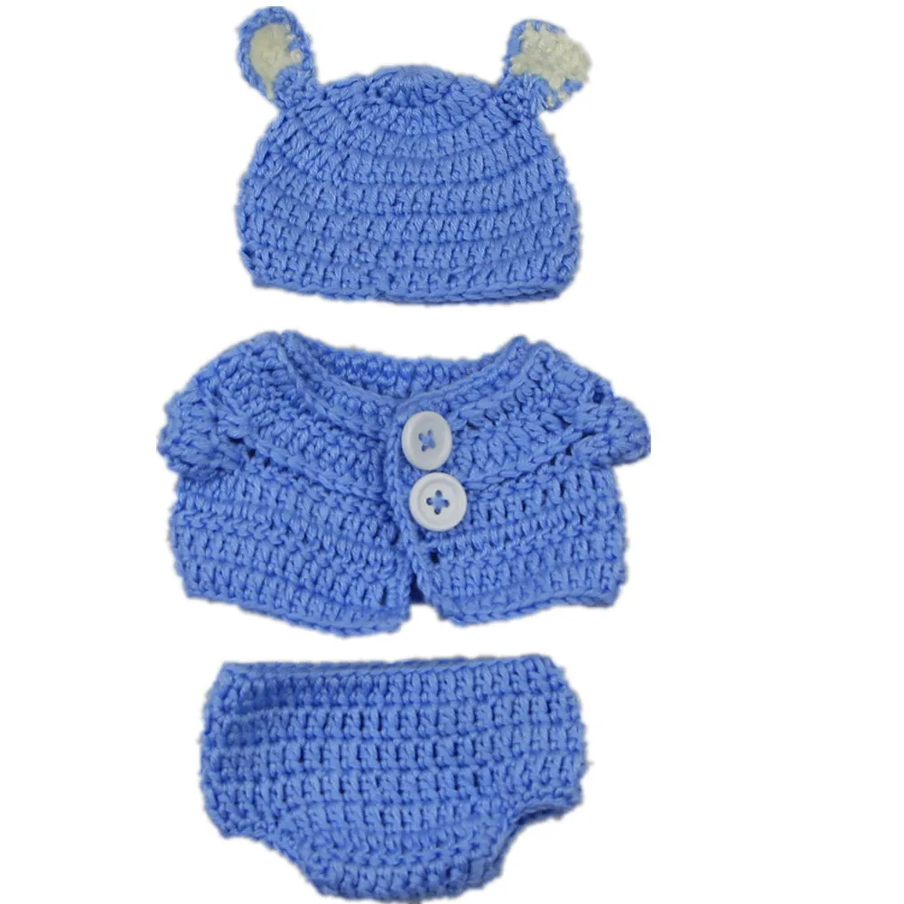 

Sweater Clothes Sets With Hat For 26cm-28 cm Mini Silicone Reborn Baby Dolls Gift Vinyl Babies Doll Accessories DIY Child Toy