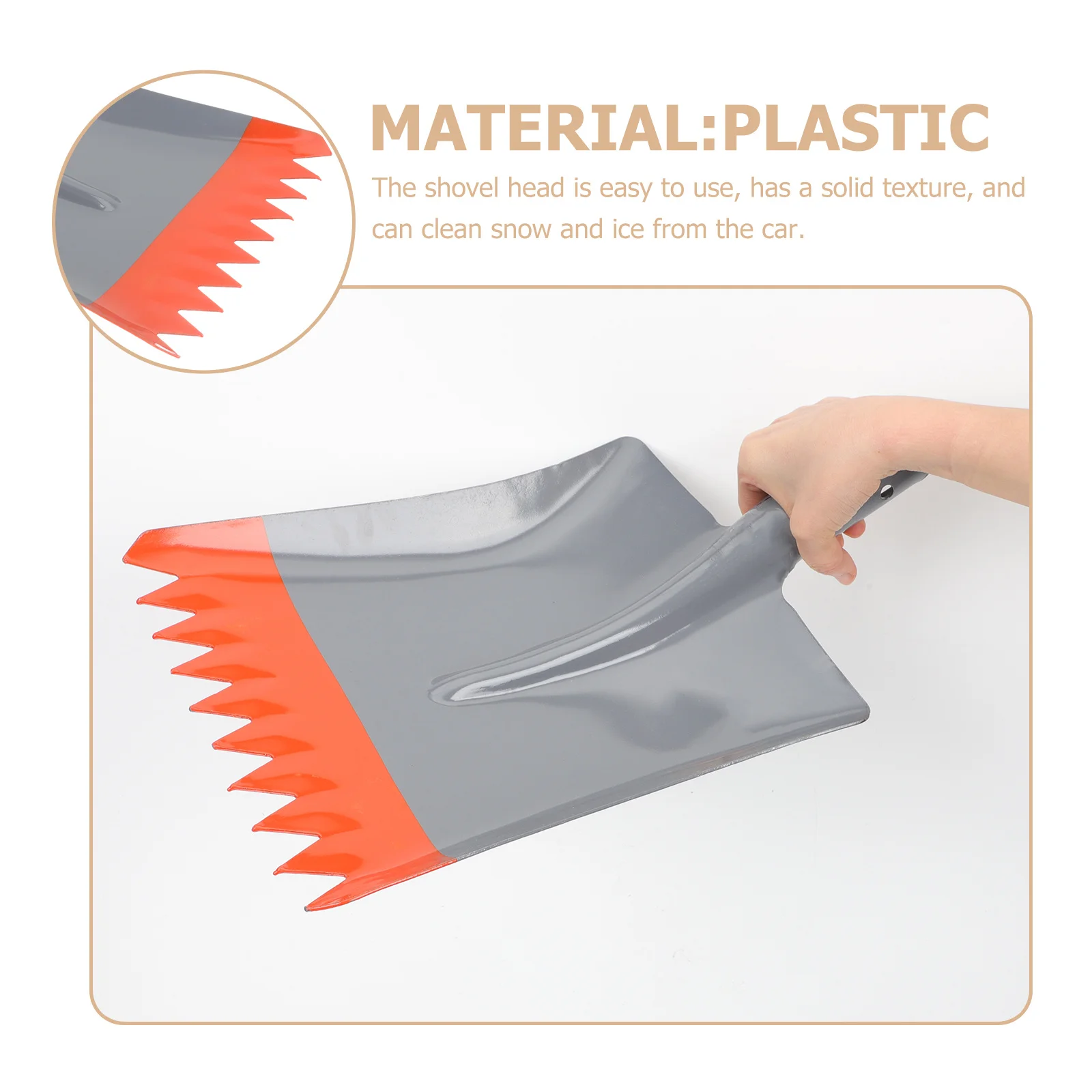 

Premium Quality Snow Shovel Ice Breaking Tool Manganese Steel Easy to Use for Car and Driveway Snow Shovel Ice Remover