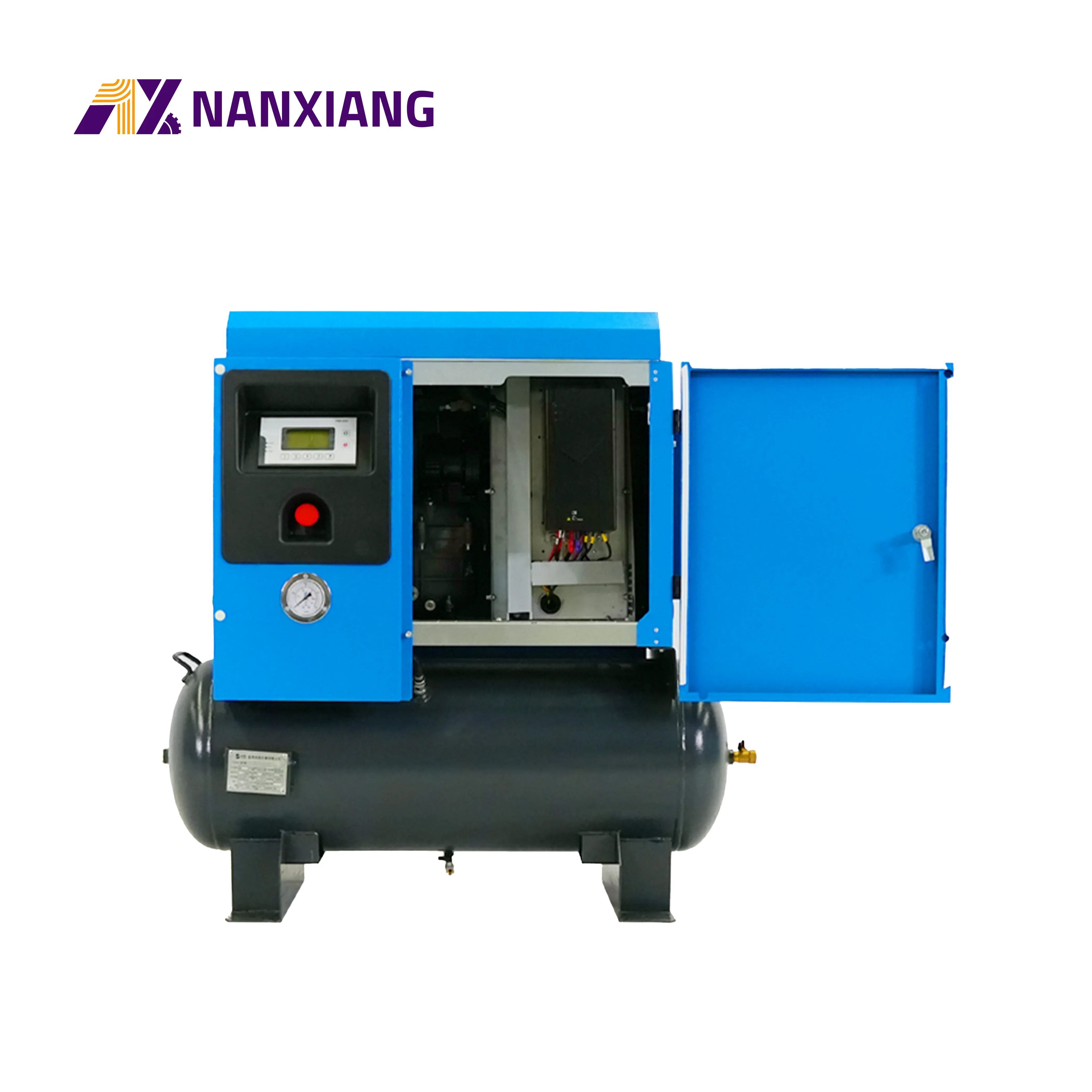 Industrial Compressors 3.7kw 4.5kw 5.5kw 7.5kw Screw Type Compressor Silent Air Compressor With Tank