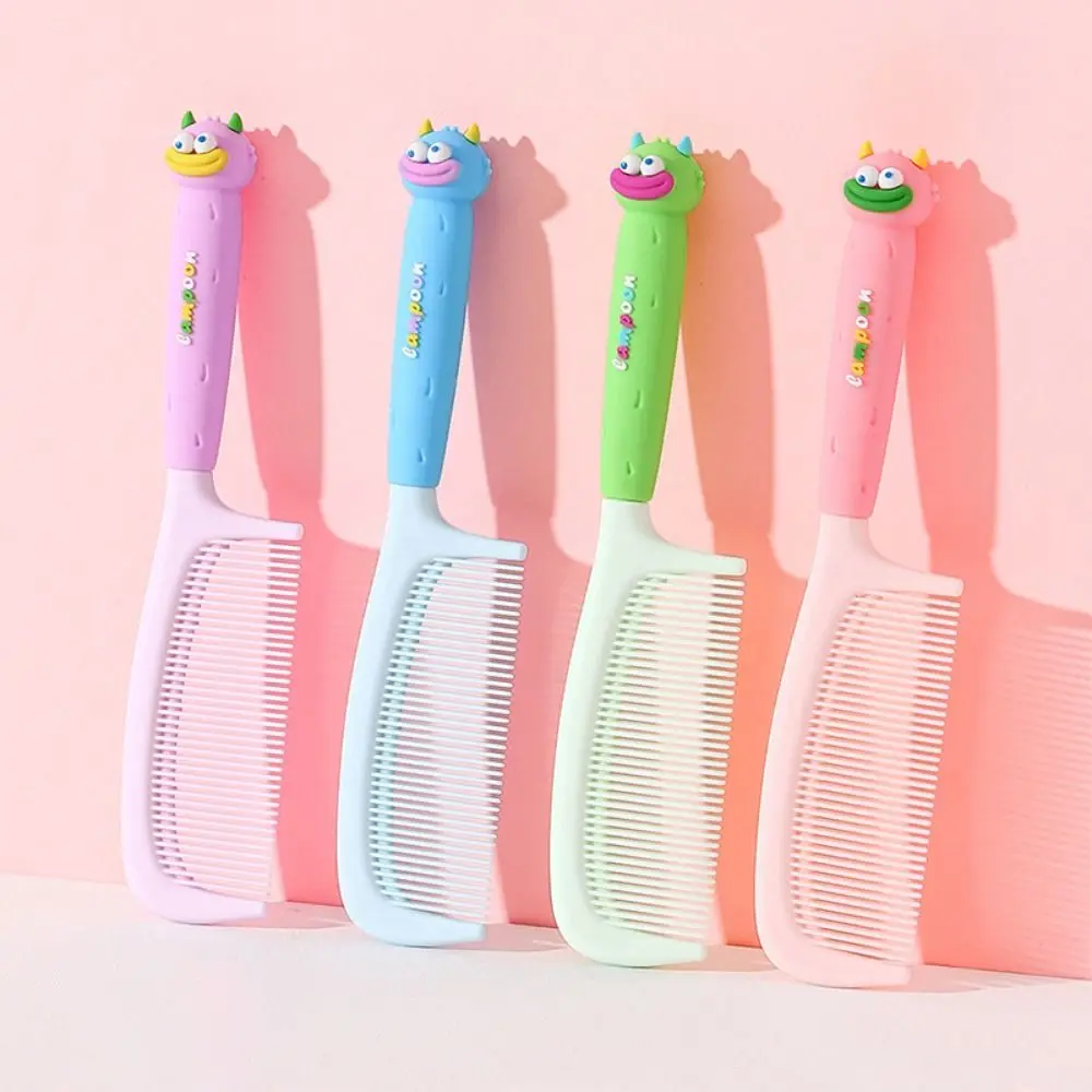 Cute Cartoon Hairdressing Comb Anti-static Durable Pointed Tail Combs Fine-toothed Plastic Straight Hair Comb Women