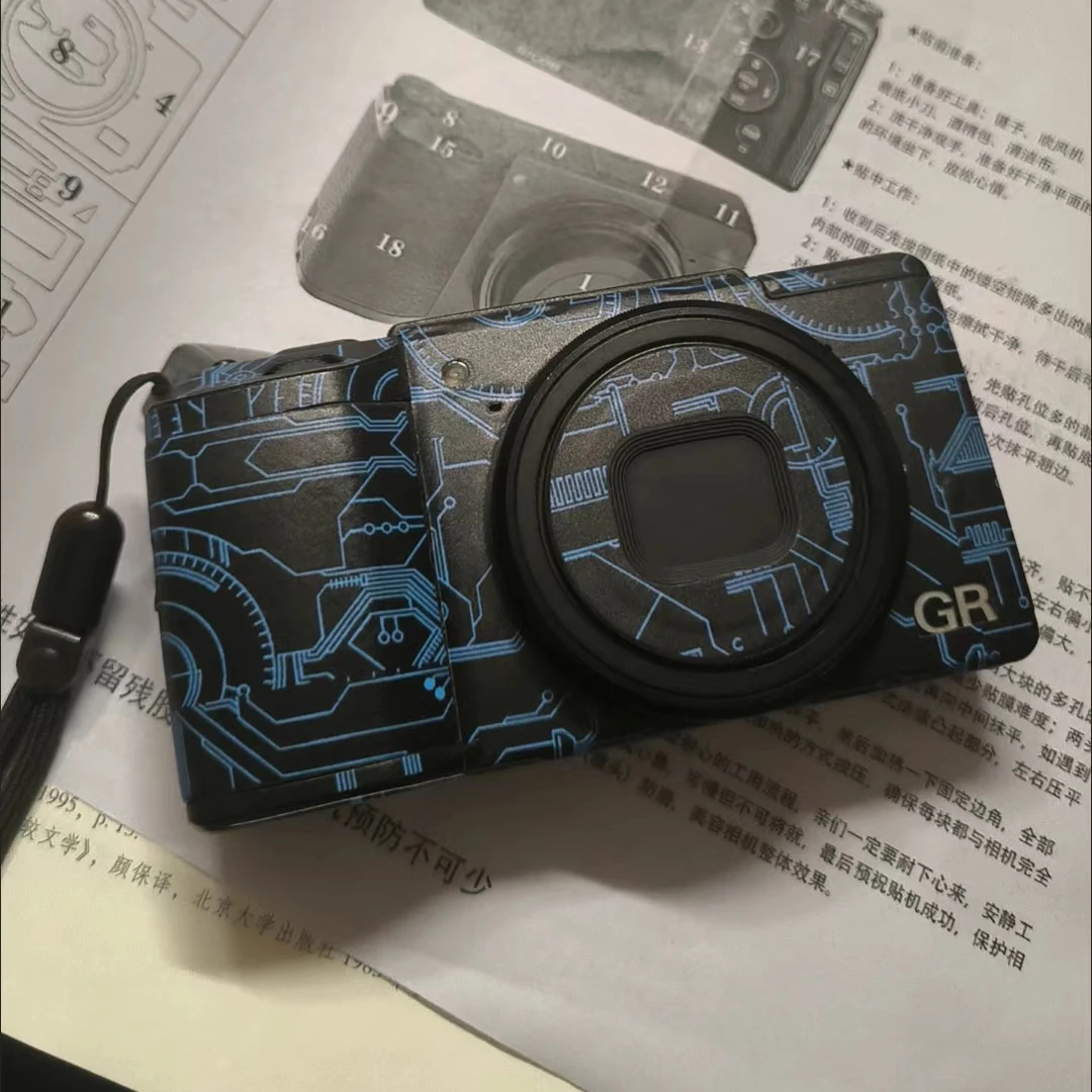 Filme adesivo protetor de câmera anti-arranhões para Ricoh GRIII Richo GR3 GR4 GRIV capa protetora escudo casaco de pele envoltório decoração