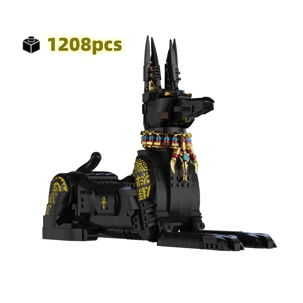 2025MOC Mechanische Farao Hond in Egypte Bouwstenen Kit Technic Dier Bricks Model STEM Educatief Speelgoed voor Jongens & Meisjes