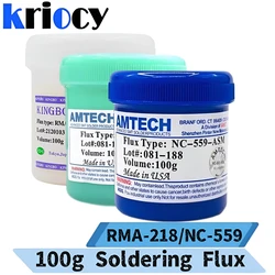 Flux Amtech Original NC 218 559 ASM Flux for Soldering 100g No-clean Soldering Flux Tip Refresher Soldering Pcb Repair Welding T