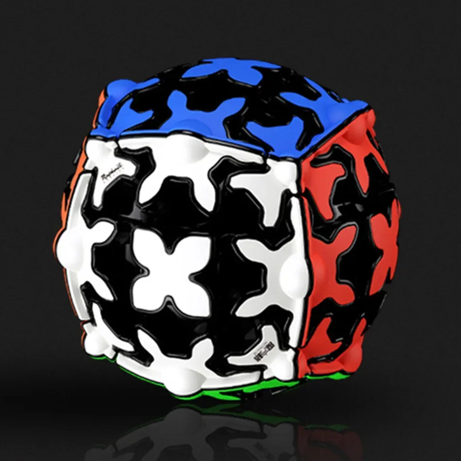Qiyi 4 pz Gear Cube 3x3x3 Gear Cube 3x3 Piramide Cilindro Sfera Cubi di Velocità Giocattolo Educativo per Il Regalo Dei Bambini