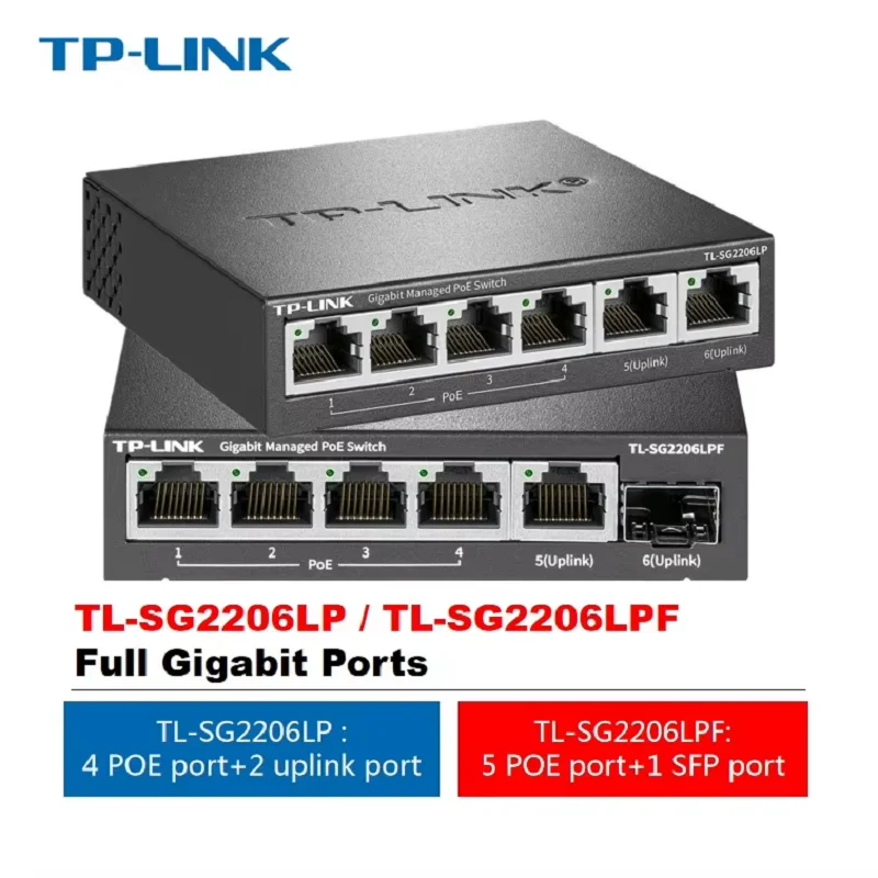 

TP-LINK 6-port Gigabit PoE Network Switch Plug and Play