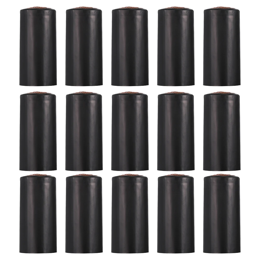

200 Pcs Heat Shrink Covers Sealing Caps Decorative Black Homebrew Bottle Covers For Restaurant Home Winery