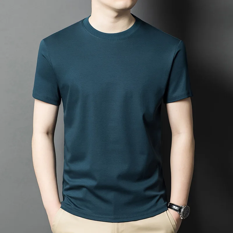 Custom Your Own Design Text Logo Shirt Personalized Gifts Men's Slim Fit Breathable Regular-fit Short-sleeved T-shirt for Sport