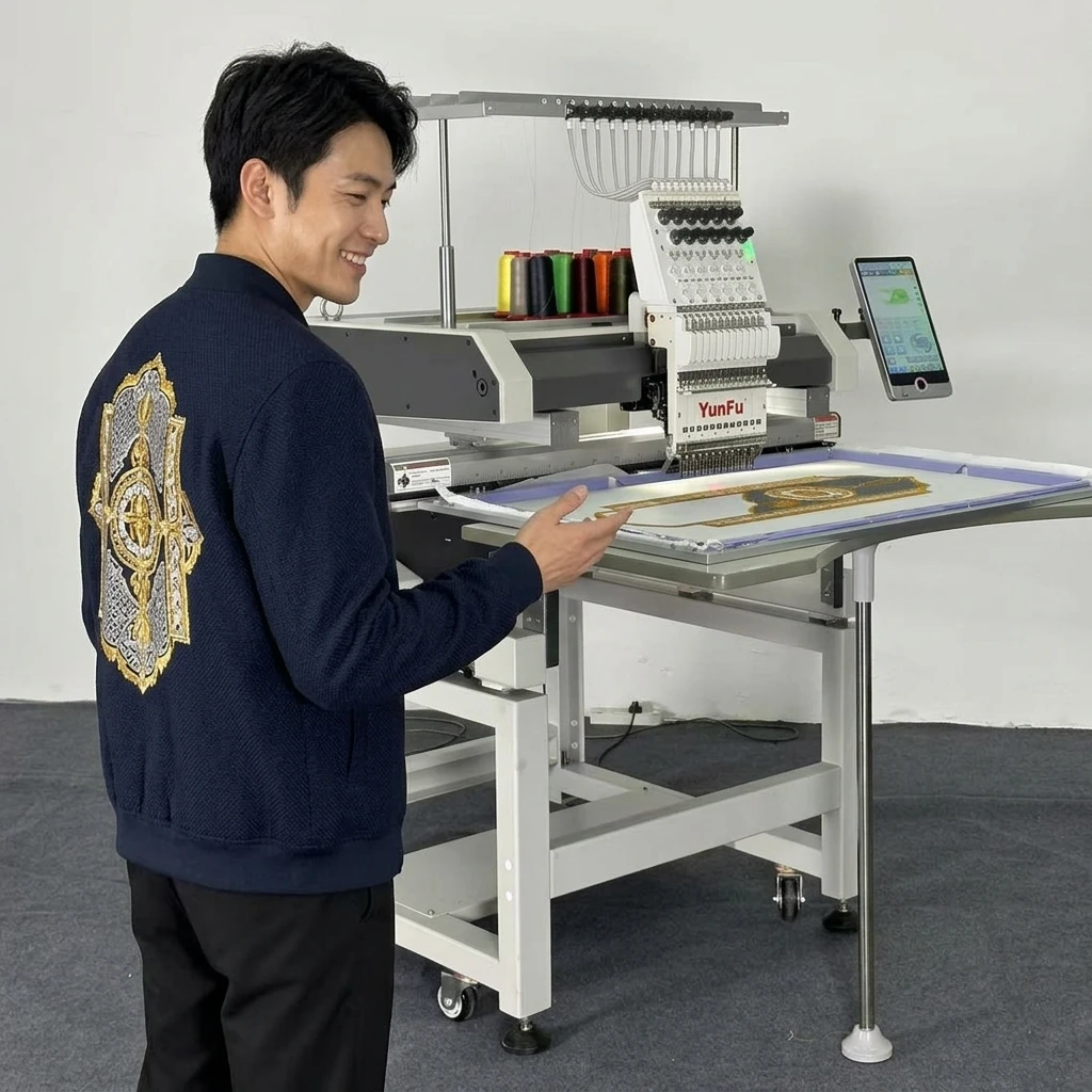 Reliable Computerized High Speed Single Head Embroidery Machine BL-1201E Energy Saving