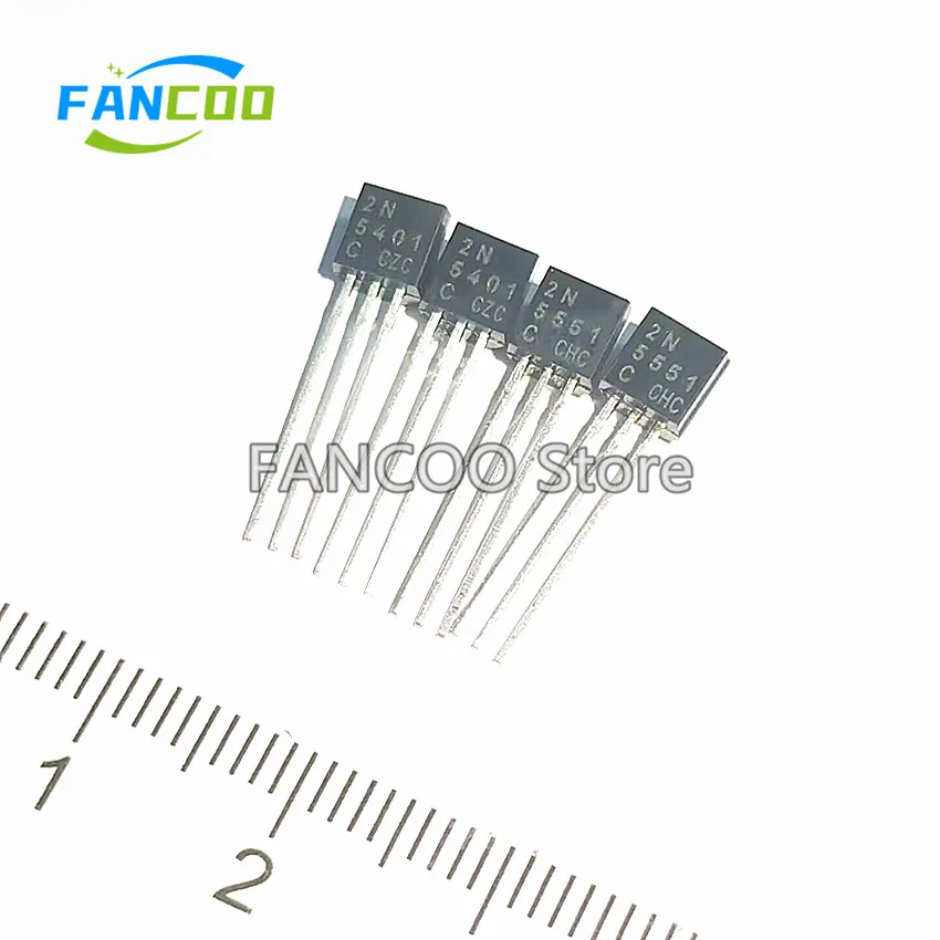 20PCS 2N5551 2N5401 C HFE 200-300 TO-92 NEW Copper foot Original Transistor 2N5401-C 2N5551-C 160V 0.6A