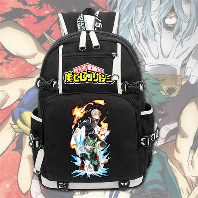 Imagem -03 - Hero Academia Mochila Escolar Boku no Hero Academia Izuku Midoriya Impressão Ombro Laptop Bolsa Bolsa de Viagem Book Bags my