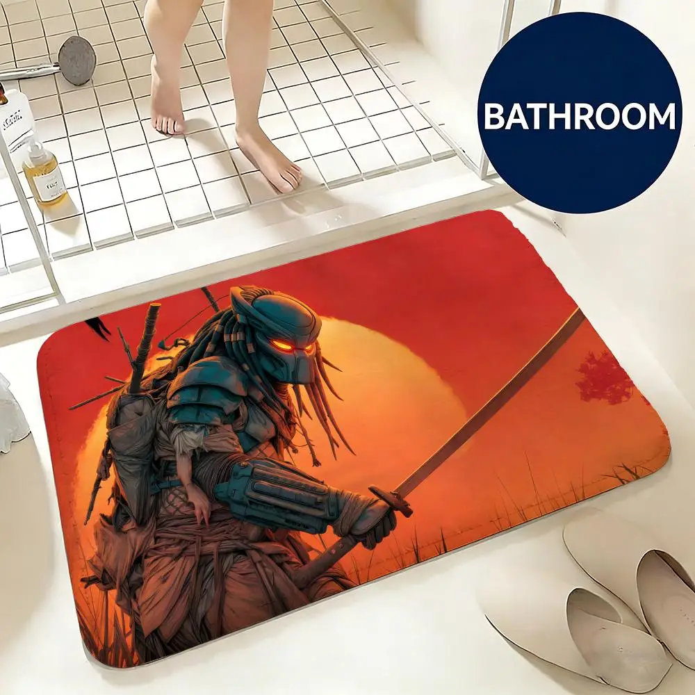 Soft Flannel Floor Mat Movie The Predator Floor Mat Non-Slip Absorbent Doormat Bathroom Bedroom Home Decor Rug