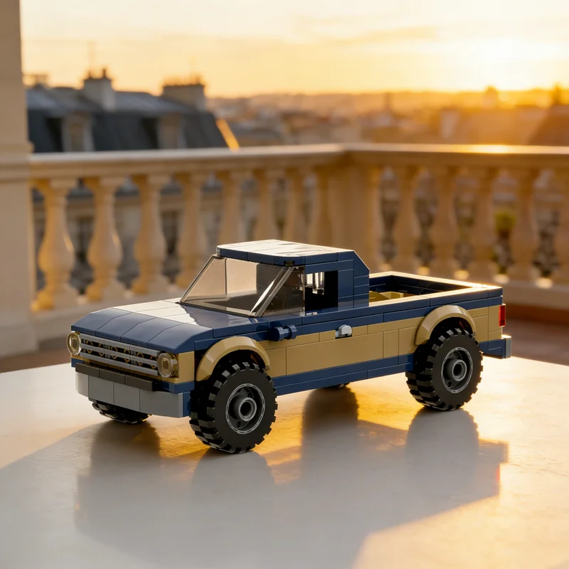 294pcs MOC Icons Dexter Truck Forded F Regular Cab Model Building Blocks Construction Christmas Gifts Toys Idea Education