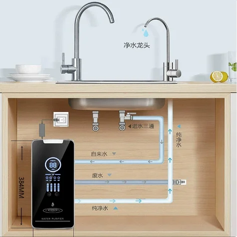Household 800G Reverse Osmosis Pure Water Machine, Descaling Direct Drinking Water Purifier for Tap Water Purification