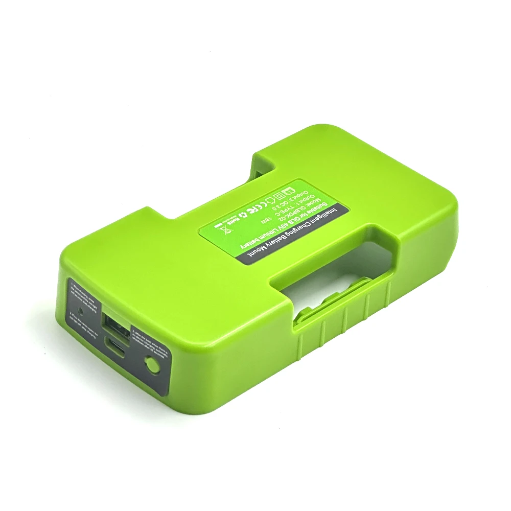 Battery Power Bank for Greenworks 40V Li-ion Battery Mobile Phone Fast Charge Power Bank Power Tool Accessories Newest