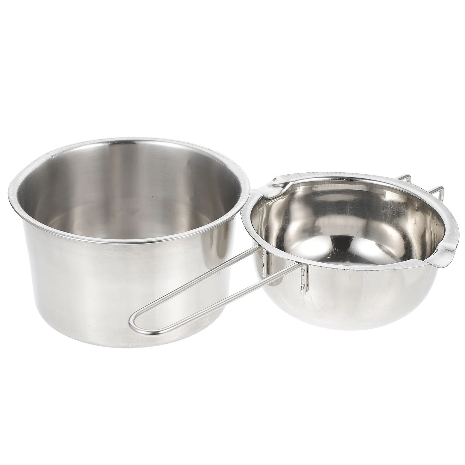 

1 set Stainless Steel Melting Pot for Butter Cheese Chocolate Dipping Non Burn Camping Cookware Outdoor Picnic Backpacking