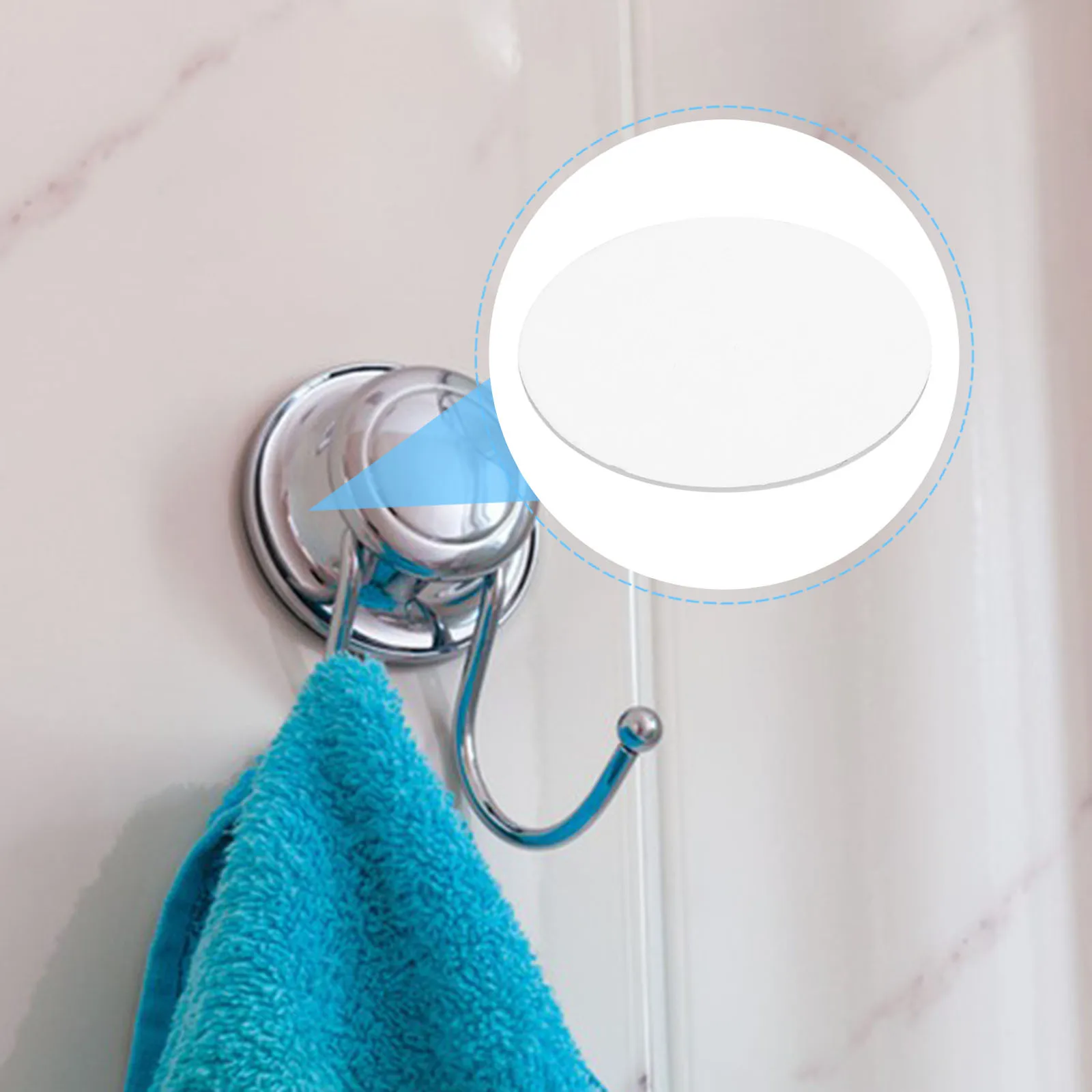 

100Pcs High-Adhesion Suction Hooks Self Adhesive Double Side Sticker Pads Strong Hold for Glass Tiles Metal Versatile Wall Mount