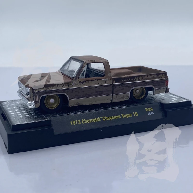 

M2 сплав 1/64 1973 Cheyenne Super 10, коллекция моделей автомобилей, орнамент, игрушка в подарок