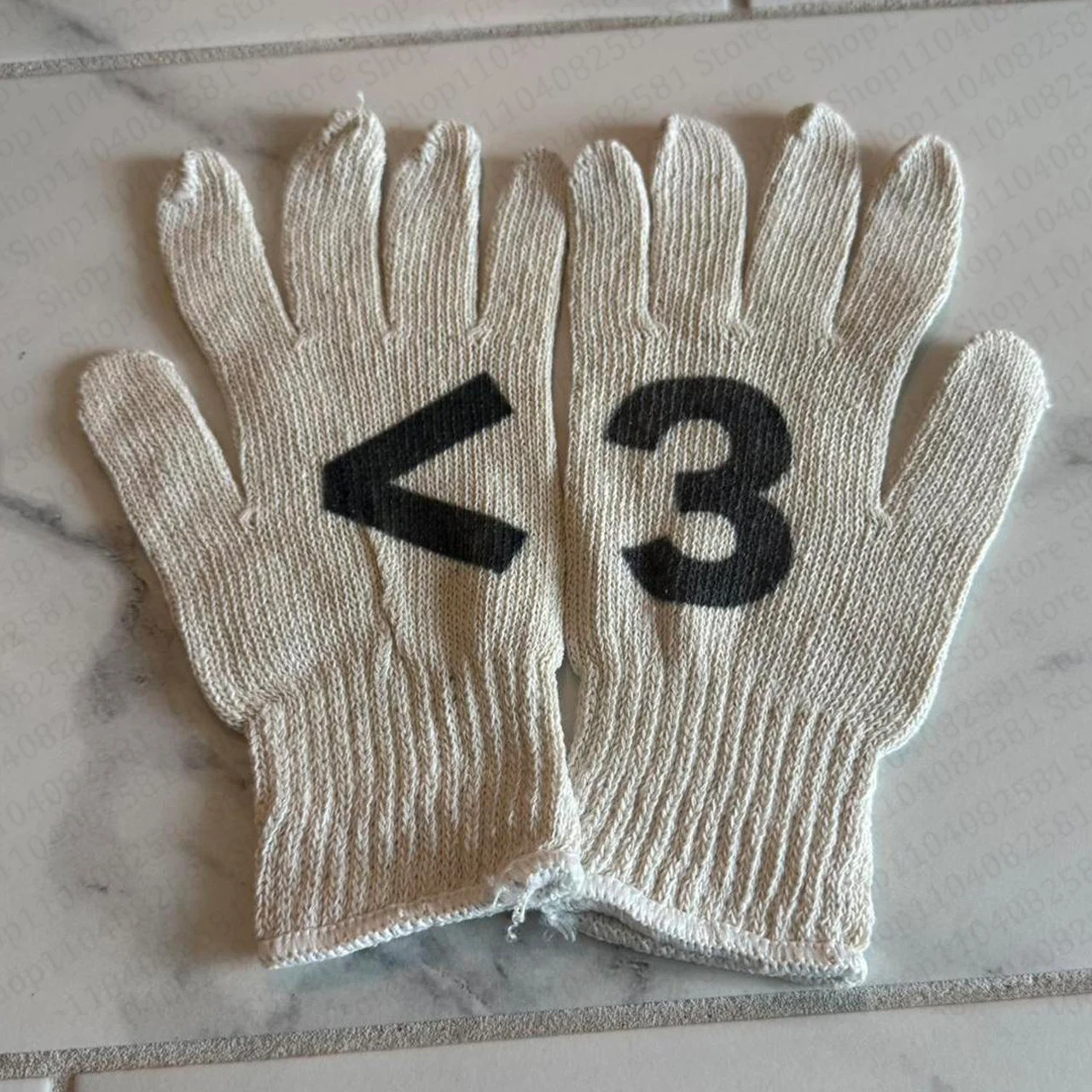 Women's Knitted Gloves Winter Screen Advanced Fashion Printed Women's Gloves Thickened Warm Tight Men's Casual Finger Gloves