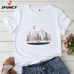 Top donna oversize 2024 estate abbigliamento donna T-shirt in cotone T-shirt manica corta femminile maglietta da donna magliette grafiche
