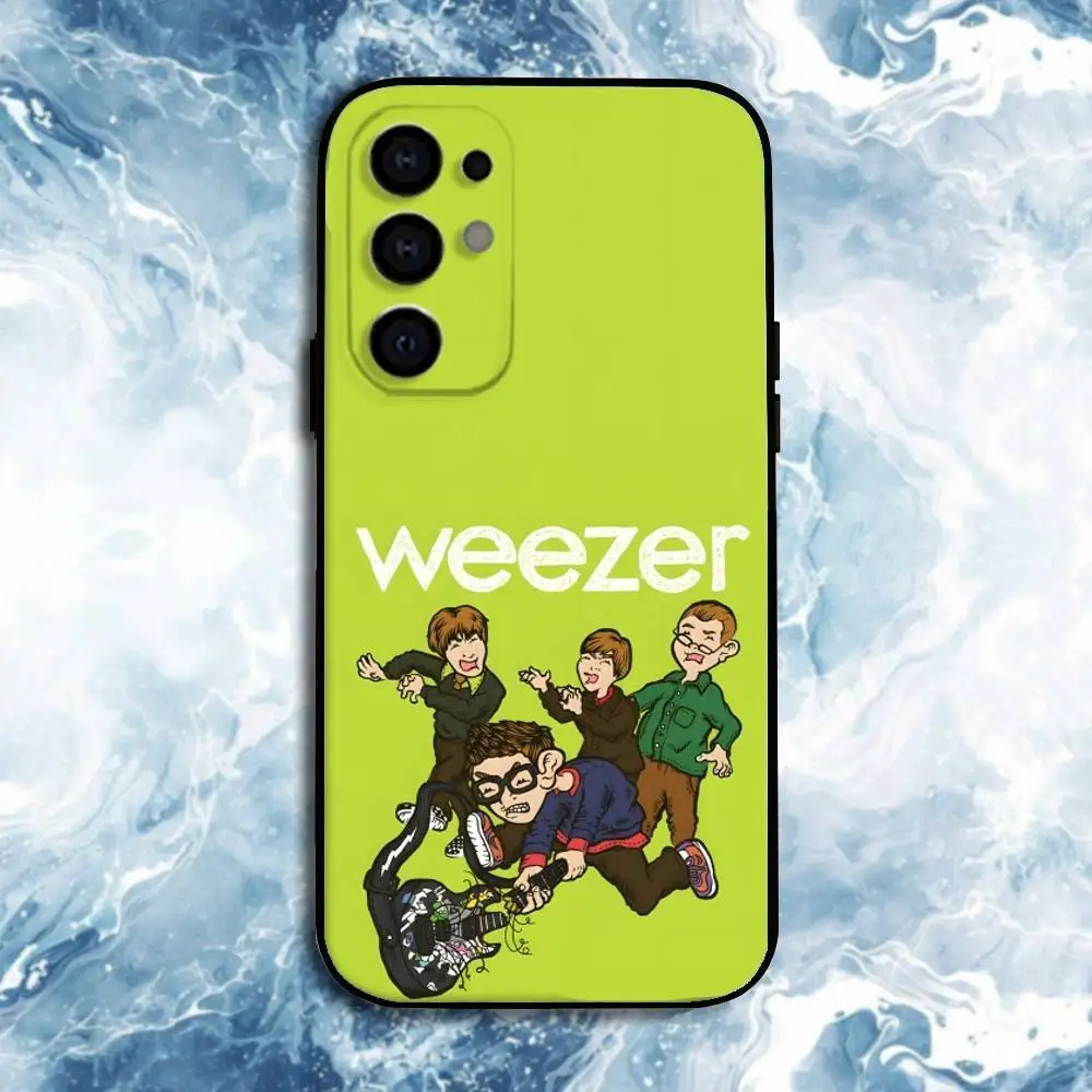 Etui na telefon z motywem zespołu Weezer dla Samsunga S25, S24, S23, S22, S21, S20, Plus, Fe, Lite i innych, czarne.