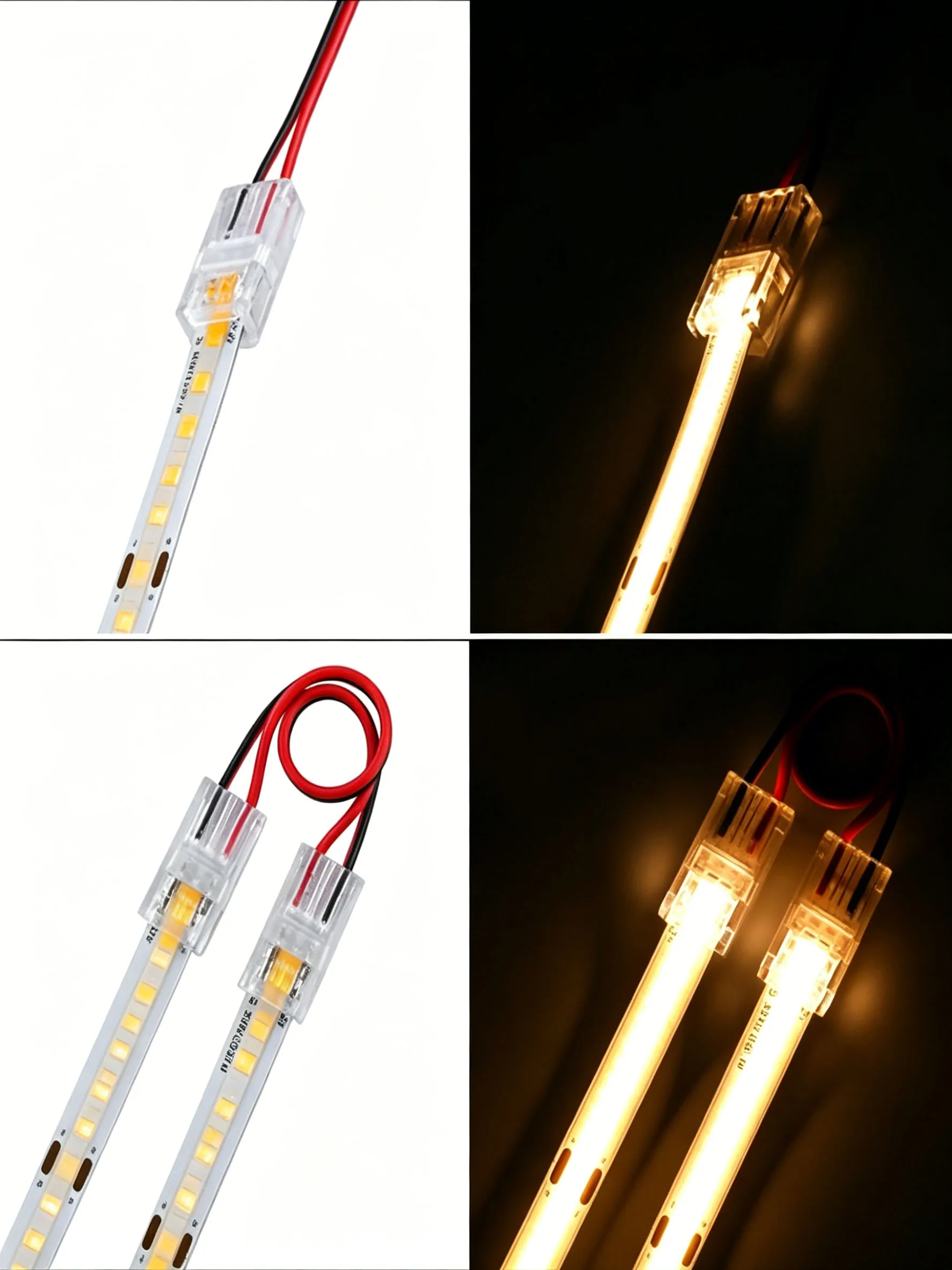 Handgepresster Lötfreier Einfach zu Installierender 2/3/4-Pin LED-Lichtstreifen-Verbinder, Geeignet für 5/8/10mm COB-Lichtstreifen – Detail 4