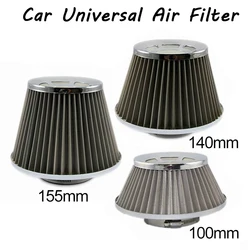 3 inch Stainless Steel Cold Air Filter 76mm Car Cone Air Intake Filters Universal Sports High Power Flow Air Filter Auto Parts