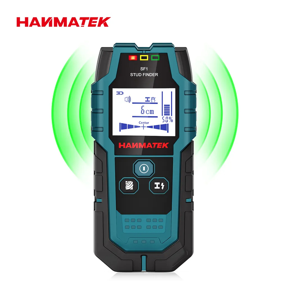  HANMATEK SF1 Stud Finder Wood Studs Metal Detecion Detection of live cable Metal Depth Measurement Finder Wall Detector Scanner