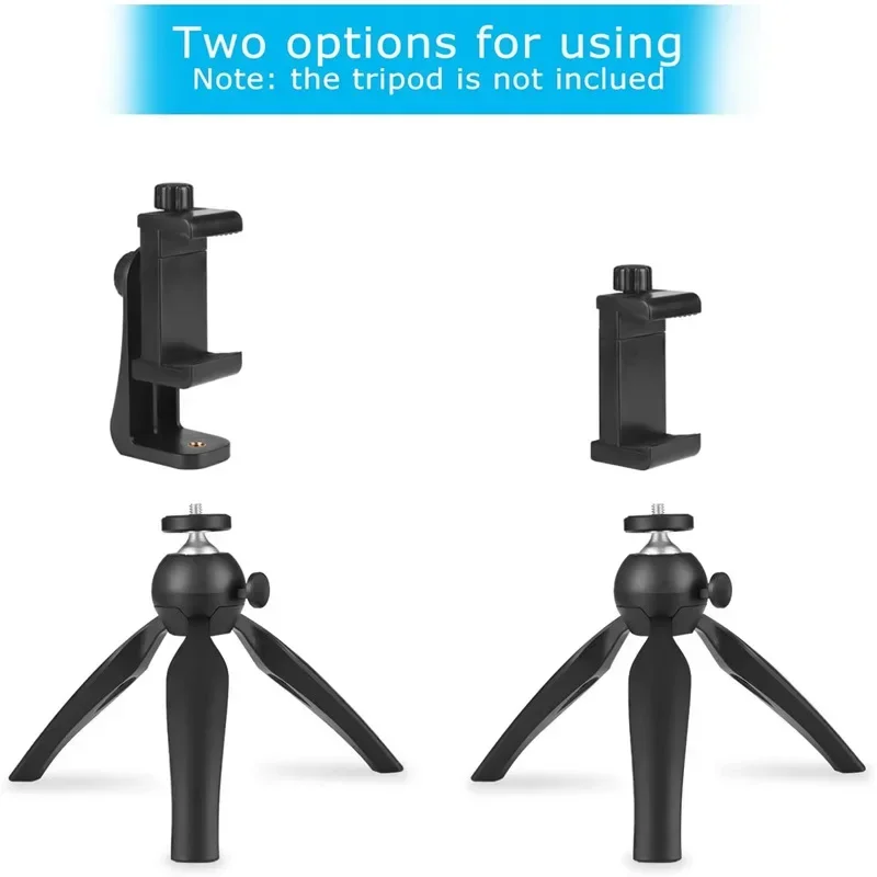 360 Degree Mobile Phone Clip 1/4 Screw Cellphone Holder Tripod Mount Desk Adapter For Samsung iphone Xiaomi Huawei Selfie Live